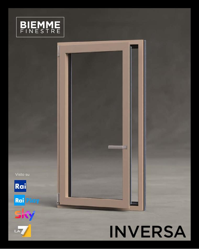Copertina del catalogo Biemme Inversa, sistema ibrido alluminio-PVC