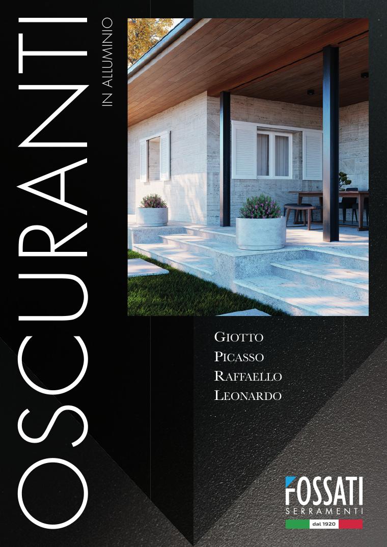 Copertina del catalogo oscuranti e persiane Fossati