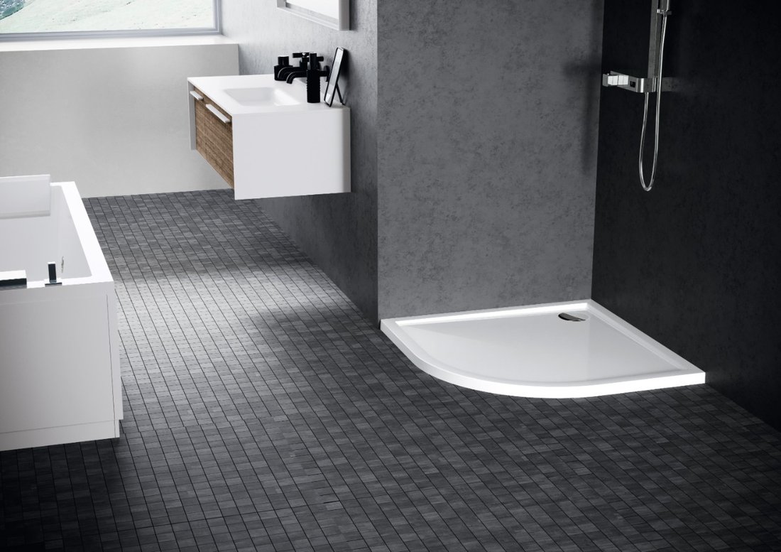 Piatto doccia semicircolare Novellini Victory