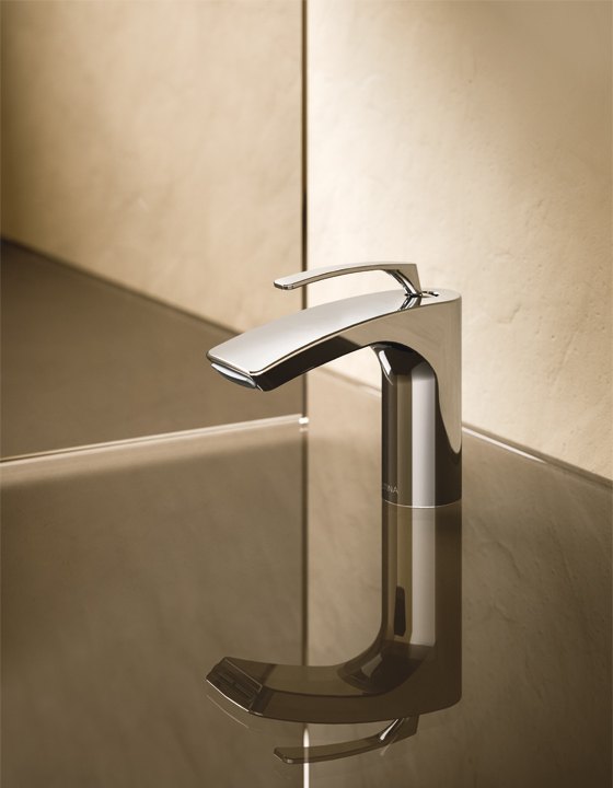 Miscelatore monocomando alto serie Bollicine cromato