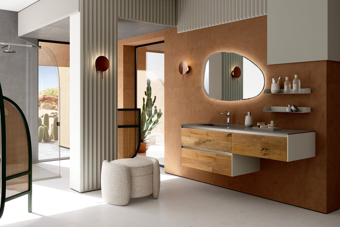 Composizione bagno Soul Wood.evo di Rab Arredobagno