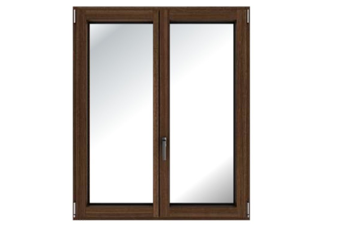Finestra in legno-alluminio Fossati ThermicX in finitura scura