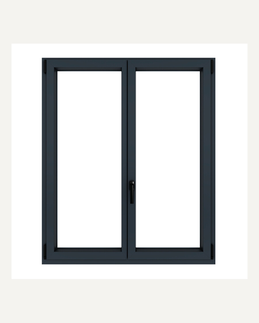 Finestra in PVC Icon in finitura antracite