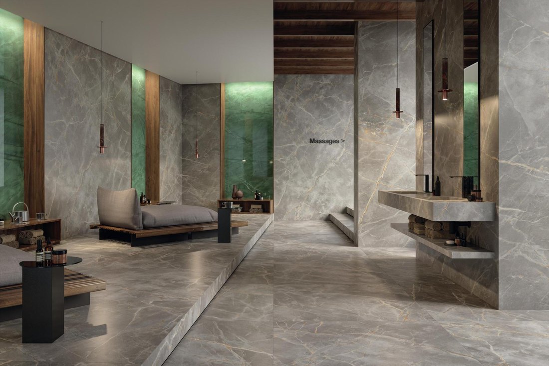 Pavimento in gres Atlas Concorde Marvel Stone effetto pietra