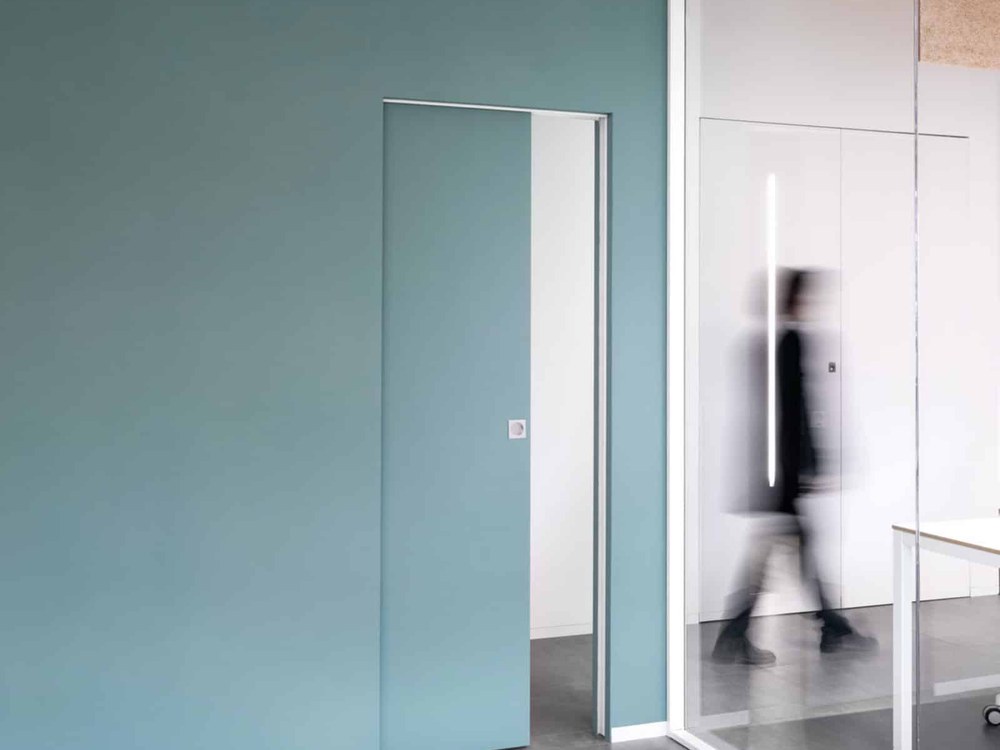 Porta scorrevole a scomparsa con controtelaio nel muro Eclisse Syntesis Line