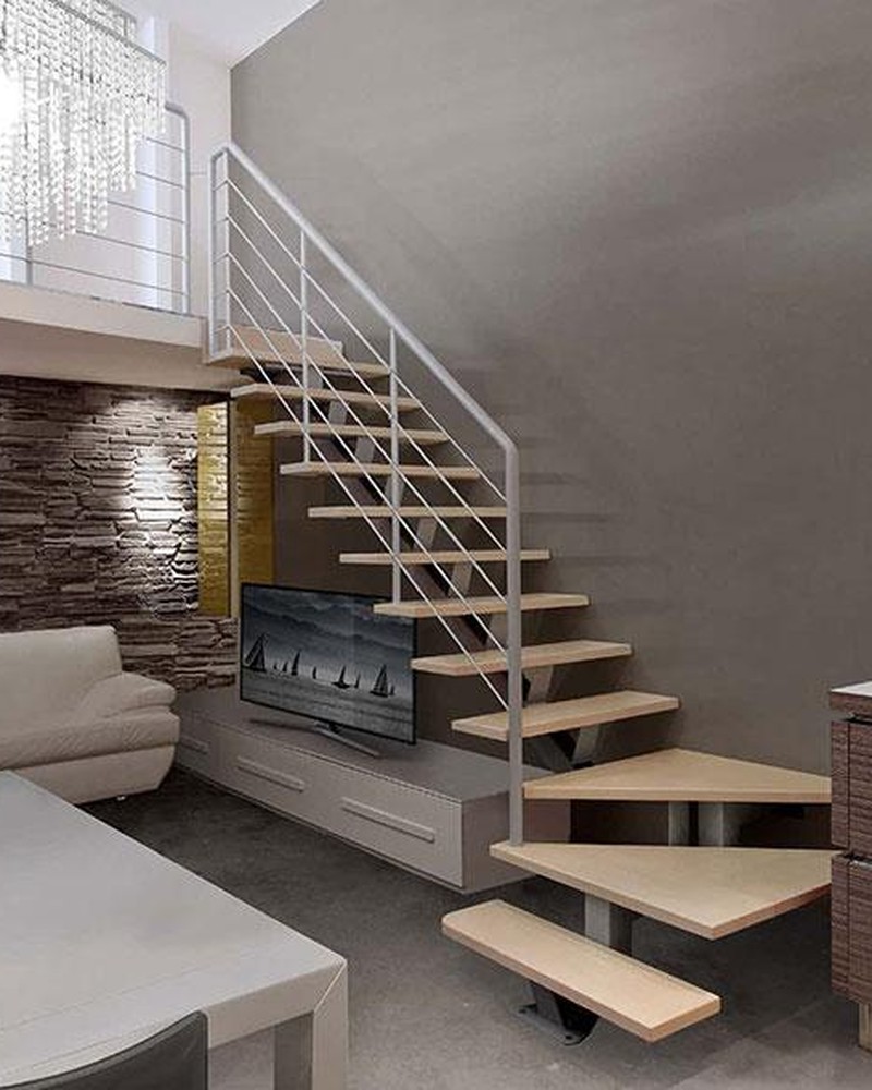 Scala a giorno per interni in legno New Living Geranio B